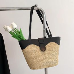 Evening Bags Summer Straw Weave Underarm Women's Large Capacity Tote Handbag Breathable Fashion Shoulder Bag Ladies Trend Beach Hobo