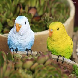 Garden Decorations Simulation Parrot Statue Home Decor Adorn Decorative Bird Models Figurine The Iron Toy Fake