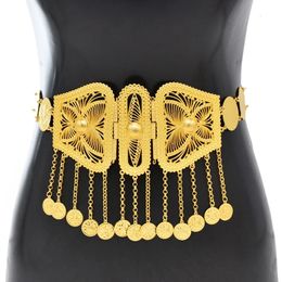 Afghan Charms Women Body Chains Carved Butterfly Coins Tassels Gypsy Waist Chains Bohemian Ethnic Statement Belly Chains Female 240127