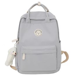 Fashion Women Large Capacity Backpack For Teenagers Black School Bag Female Business Travel Bookbag Girl Waterproof Mochila 240130