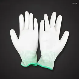 Disposable Gloves Antistatic Anti Static ESD Electronic Working PU Coated Palm Finger Antiskid For Protection