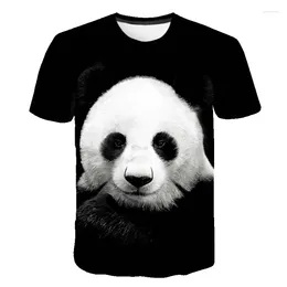 Men's T Shirts 2024 Fashion Animal Tees Stylish Summer Men/Women T-shirt 3d Print Cute Giant Panda Shirt Children Tops