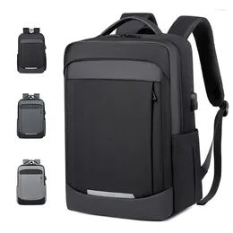 Backpack Waterproof Oxford Cloth Multi-functional Large-capacity Men's Usb Headphone Jack Laptop