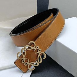 Brown belt woman buckle belt designer belt box brand smooth buckle belt 19 Colours white orange black leather belt silver buckle gold buckle black buckle blue belt