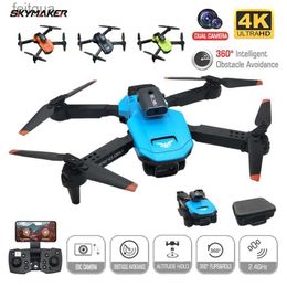 Drones RC Camera Drone H106 4K Profesional Dual GPS 6-Axis 4CH 2.4G Obstacle Avoidance JJRC MINI with Toys for Kids YQ240211