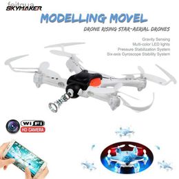 Drones Mini RC Drone with HD WIFI FPV Camera Remote Control 4CH 3D Flips Novelty Toys for Children YQ240211