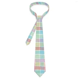 Bow Ties Plaid Print Tie Colourful Cheque Novelty Casual Neck For Male Leisure Great Quality Collar Custom DIY Necktie Accessories