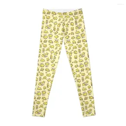 Active Pants Shiny Funny Spider (yellow BG) Leggings Push Up Legging Sports For Female Women's Gym Womens