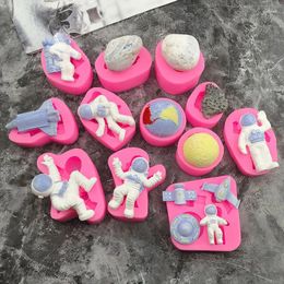 Baking Moulds Spacecraft Silicone Mold Space Molds Shape Mould DIY Fondant Tools Cake Decoration Supplies Cartoon Bakeware