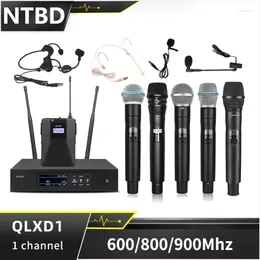Microphones NTBD QLXD4-BETA58/beta87/S58/KSM8 UHF Profeesional Wireless Microphone System Stage Performances Dynamic Long Distance