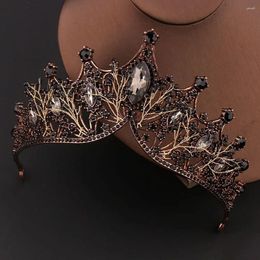 Hair Clips Alloy Korean Headband Accessories Girls Gift Women Hoop Black Rhinestone Crown Bridal Crowns Baroque Crystal Tiara