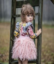 Custom 2017 New Princess Skirt Girls Pink Plush Short Saia Tutu Skirt Fluffy Skirts Girls Jupe Tutu Enfant Tulle Skirt fur3991783