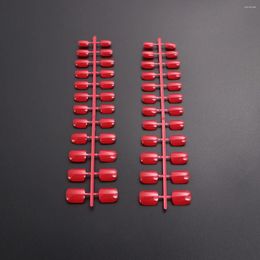 False Nails 120PCS On Full Cover For Salon Or DIY Nail At Home ( Red Colour )