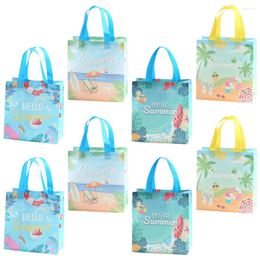 Storage Bags Treat Tote Hawaiian Present Beach Shopping Tropical Goodie Favor For Luau Non-Wovens Gift