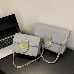 Beibei Shangpin 2024 High End New Fashion Daphne Chain Small Square Versatile One Shoulder Oblique Cross Tidal Women's Bag 75% factory direct sales