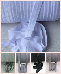 100yardsroll 58quot inch FOE solid Fold Over Elastic Shiny for elastic Headbands Hair Ties Hairbow accessories 50yards2392157