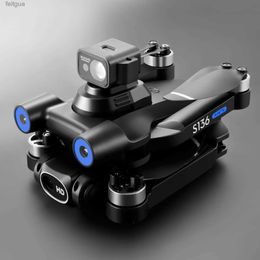 Drones S136 Max Drone GPS FPV 4K HD Dual Camera Professional Photography Obstacle Avoidance Brushless Foldable Rc Quadcopter Boy Toys YQ240213