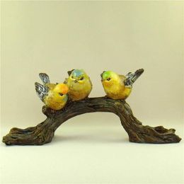 Candle Holders Handmade Birds Holder Ornamental Resin Miniatures Birdie Candlestick Art And Craft Tealight Party Decor Home Accessories