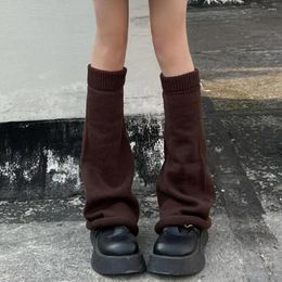 Women Socks 1 Pair Leg Covers Chic Winter Thermal Ladies Boot Solid Color Protectors
