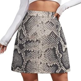 Skirts Printed Python Pattern Mini Skirt School Women's 2024 Trend Midi For Women