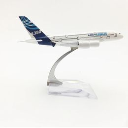 A380 prototype aeroplane model Airbus A380 Aeroplane 16CM Metal alloy diecast 1 400 Aeroplane model toy for children 240119