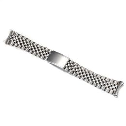 Watch Bands 18mm 19mm 20mm Solid Stainless Steel Curved End Jubilee Strap Band Fit For217w
