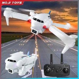 Drones 4K HD Mini Rc Drone Folding Aircraft Aerial Photography Smart Remote Control Quadcopter Passenger Plane Light Gift for Kids Toy YQ240211