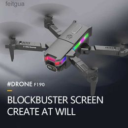 Drones F190 Drone with 4K HD Camera WiFi FPV RC QuadcoptersAltitude Hold Headless Mode 3D Flip One Key Start Speed For Kids Xtmas Gift YQ240213