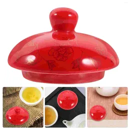 Dinnerware Sets Tea Kettles Cup Lid Ceramic Cover For Teapot Replacement Accessories Red Home Supply