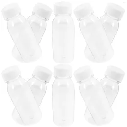 Water Bottles 10 Pcs Milk Bottle Juice Plastic Container Refrigerator Pet Sub Transparent Child