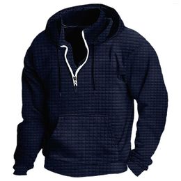 Men's Hoodies Hoodie Quarter Zip Hooded Plain Sports & Outdoor Daily Sweat Shirt Sweatshirts Bulk Mens Pullover