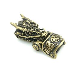 EDC Outdoor Tool DIY Accessories For Bracelet Weaving Paracord Multifunction Buckle Brass Dragon Head Drop 240126