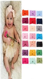 Baby Headbands Bohemian Children Hair Band Baby Bow Knotted Hair Band Solid Colour Elastic Hair Band2466521