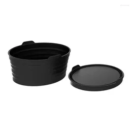 Bowls 680ml Grade Silicone Collapsible Expandable Bowl 4 Colour Travel Foldable Portable Outdoor Tableware For Camping/Hiking