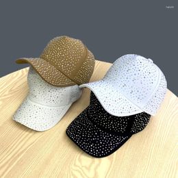 Ball Caps Hat Female Full Star Rhinestone Baseball Women's Spring And Summer Fashion All Take Sun Visor Net Red Cap