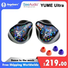 Angelears & Seeaudio Yume Ultra 1DD 2BA In-Ear Monitors IEM Earphones Earbuds 2pin 0.78mm Hifi Headphones With Detachable Cable