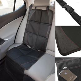 Car Seat Covers 2pcs Protective Pad Child Safety Anti Slip Oxford Polyester PU Protector Cushion Mat Interior Supplie