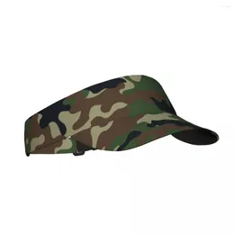 Berets Camouflage Pattern Summer Air Sun Hat Visor UV Protection Top Empty Sports Golf Running Sunscreen Cap