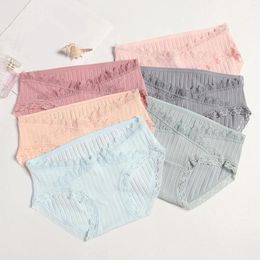 Women's Panties Women Lace Threaded Early Pregnancy Low Waist Belly Support Triangle Maternity