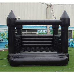 wholesale 13x13ft High quality commercial White Bounce House Inflatable full PVC jumping Bouncy Castle bouncer castles jumper with blower For Wedding 019