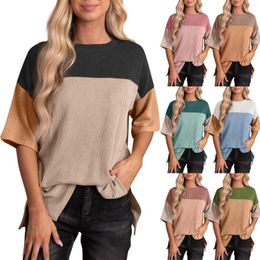 Women's T Shirts Womens Colour Block Women Long Sleeve Compression Lace Blouse For Oversized Graphic Tees