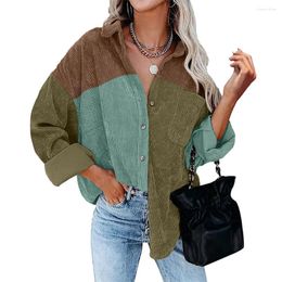 Women's Blouses Autumn 2024 Women Patchwork Shirt Casual Streetwear Vintage Clothes Long Sleeve Blouse Tops Fashion Office Ladies Shirts