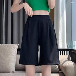 Women's Shorts Casual Pants Comfortable Summer With High Waist A-line Design Breathable Fabric For Wear Loose Straight