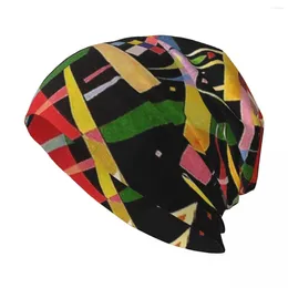 Berets Wassily Kandinsky "Composition X" Colourful Free Forms Knit Hat Hiking Man Cap Women's