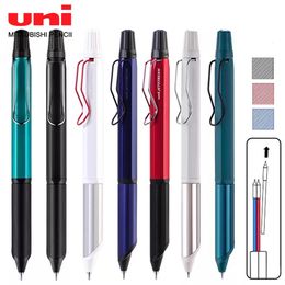 1pcs اليابان uni jetstream ultra fine gel pen pen multifunctional pen sxe3-2503 Red Blue Ink Metal Metal Hights 240122