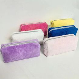 Cosmetic Bags Cute Velvet Bag Soft Makeup Pouch Toiletry Clutch Skincare Storage Pencil Case