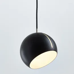 Pendant Lamps Vintage Led Black Lamp Ceiling Hanging Modern Glass Light Kitchen Dining Room