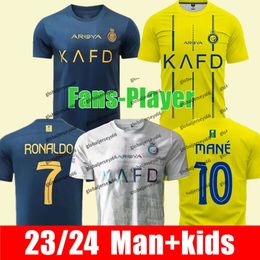 23 24 Go Away Riyadh Soccer Jerseys 2023 2024 Home Awa Cr7 Gonzalo Martinez Talisca Ghislain Konan Vincent Aboubakar Football Shirt Men And Women