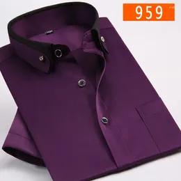 Men's Dress Shirts Business Young Summer High Quality Arrival Fashion Male Formal Casual Shirt Short Sleeve Super Large Plus Size M-9XL