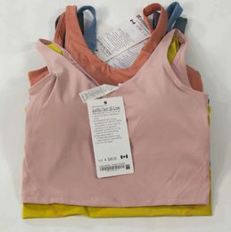 lululemen Align Tank Tops Yoga Clothes Womens Sports Vest U-Back Fitness Shirt with Padded Bra Gym Underwear 3366ess